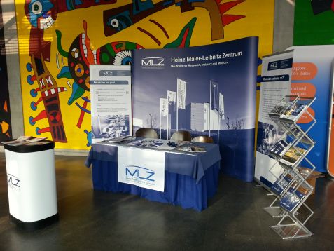 Booth of the Heinz Maier-Leibnitz Zentrum at the DPG Frühjahrstagung