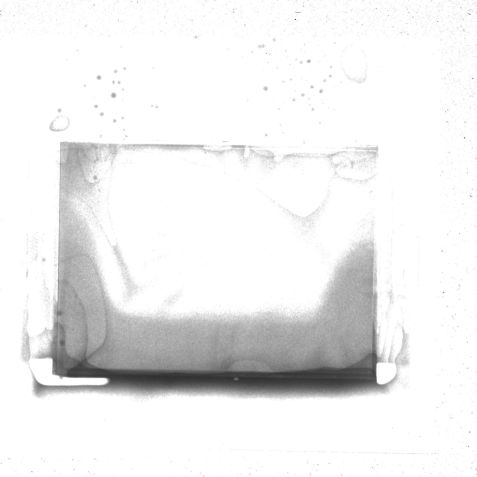 Radiography of pouchcell battery during filling