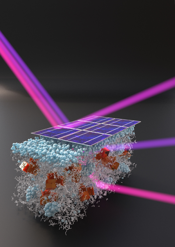 Compound Solar Cell Neutrons explain higher efficiency of solar cells with additives / MLZ