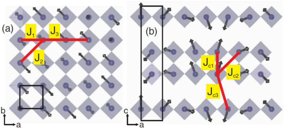 Competing Ferromagnetic and Antiferromagnetic Interactions in the 2D ...