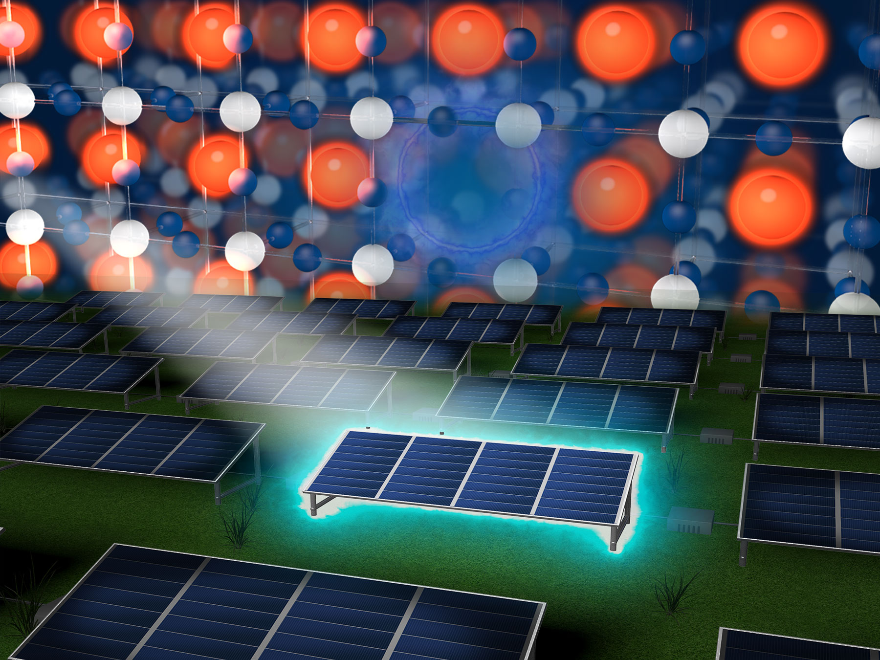 Positrons detect defects in solar cell material