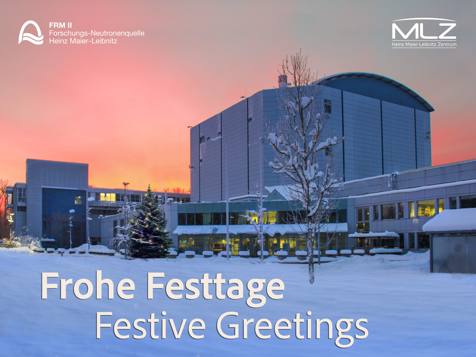 Frohe Weihnachten und ein glückliches Neues Jahr