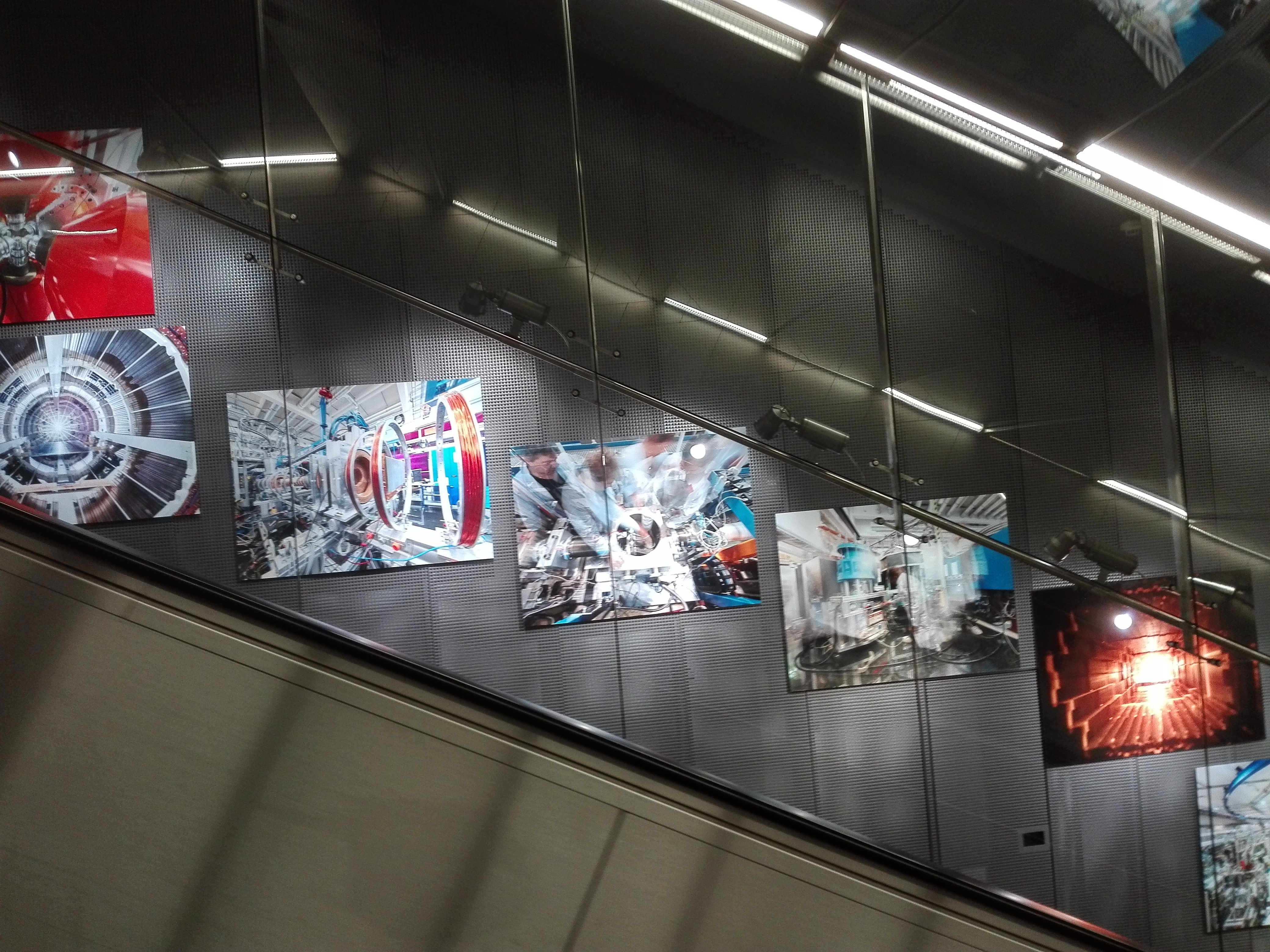 Photo exhibition at Garching subway station